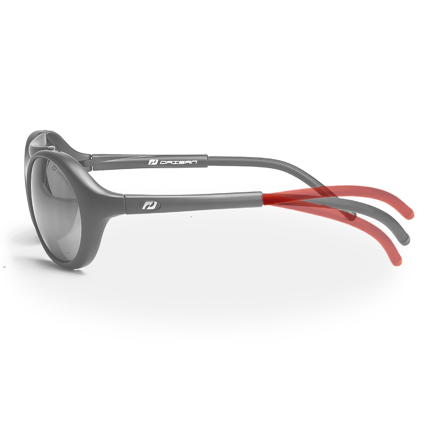 "8846 Altitude" - Profi Bergsteigerbrille mit Büffelleder D116 4 schwarz matt, silber verspiegelt